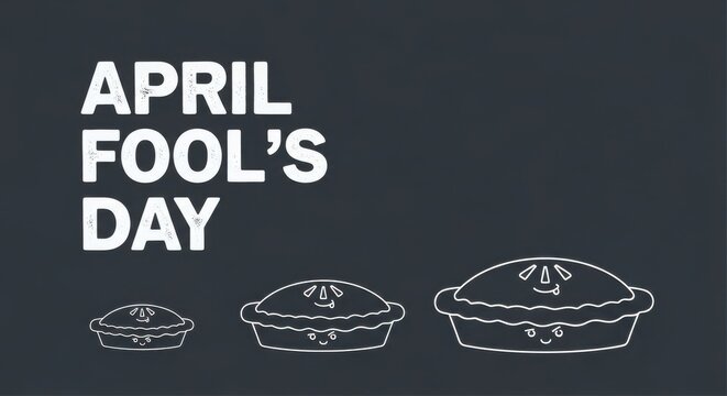 Humorous prank theme Sarcastic joke design Playful pie theme Minimalist holiday design theme Whimsical character design Creative humor theme Festive Wallpaper Background image