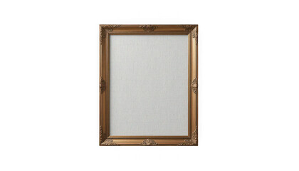 Fototapeta premium A gold picture frame on transparent background