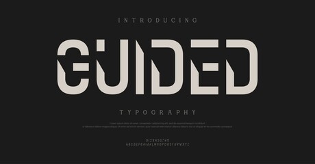 Introducing Guided Typography Font Design © Font