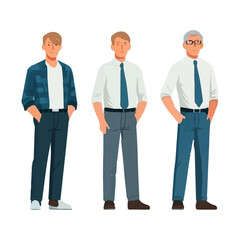 Fototapeta premium Diverse Business Team Avatars Illustration – Inclusive Professional Group for Social Media, Branding & Digital Media