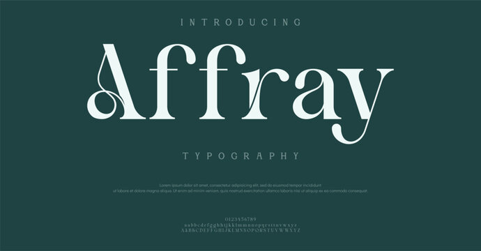 Introducing Affray Typography Font Design