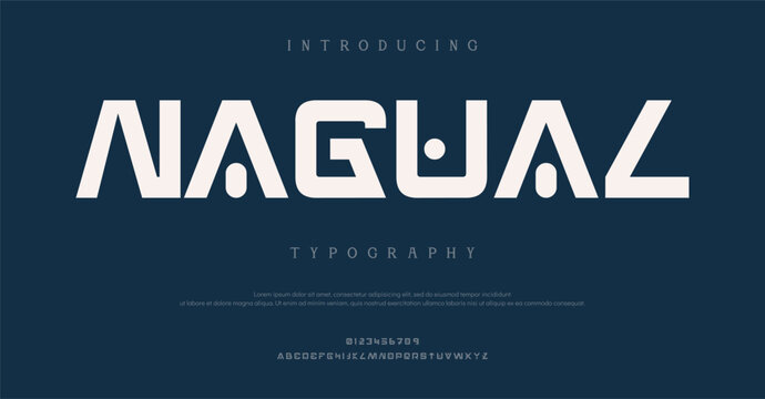 Introducing Nagual Typography Modern Bold Font Design