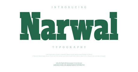 Introducing Narwal Typography Font Design © Font