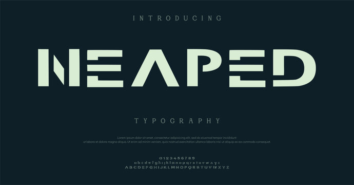 Introducing Neaped Typography Font Design