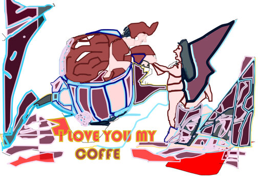 Ilove you my coffe