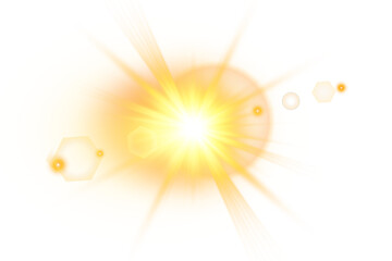 PNG sunlight special lens flare light effect. Stock royalty free. 