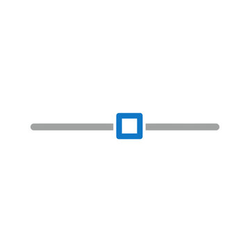 Minimalist slider bar icon for user interface design
