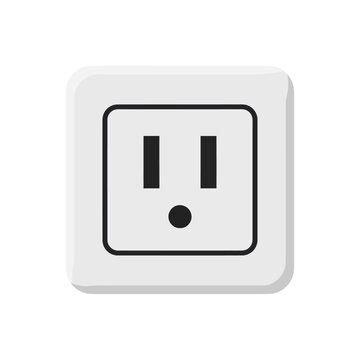 North American electrical power outlet icon