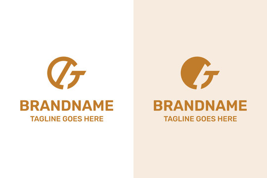 Letters GT or GAT Monogram Logo, suitable for any business