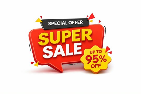 Exciting super sale offering up to ninety-five percent discounts on various products