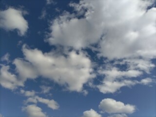 Fototapeta premium white clouds in a blue sky,