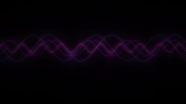 Purple wavy lines on an abstrak backround with a black background and a white section at the bottom.