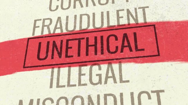 Unethical 3D Scrolling Title Animation