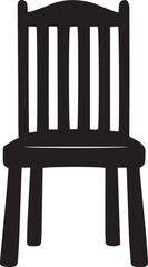 Fototapeta premium Chair silhouette vector – furniture icon set .