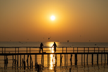 Obraz premium sunset on the sea