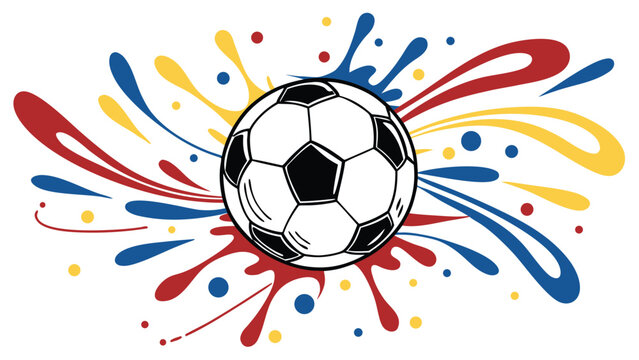 Celebrating global unity and diversity through the passion of soccer and vibrant colors