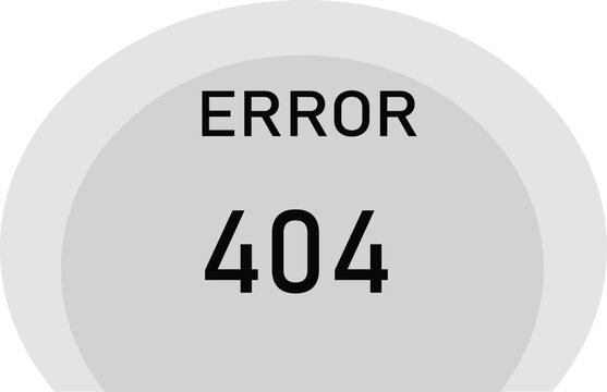 Abstract website 404 error page not found illustration template. Internet connection problem, broken link, or server maintenance warning graphic design for UI interface.