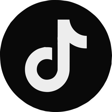 tiktok logo vector icon social media emblem