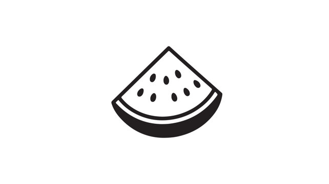 Watermelon Slice Isolated On White For Food And Summer Concepts