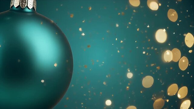 Bokeh Light Blur Close Up with Golden Circular Orbs on Dark Background