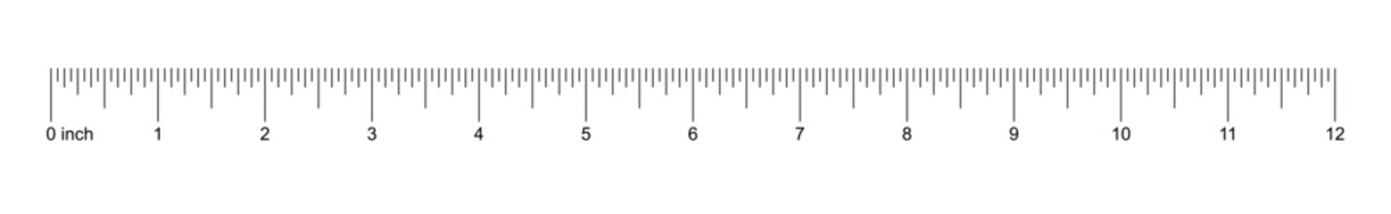 12 Inch Measuring Ruler Template