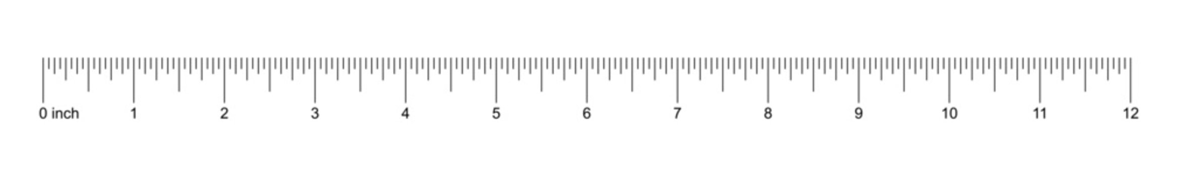 12 Inch Measuring Ruler Template