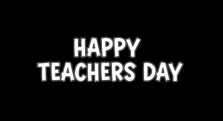 Obraz premium Happy teachers day celebration greeting card
