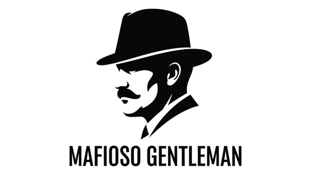 Elegant mafia gentleman in bowler hat