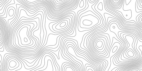 Obraz premium Detailed Gray Topographic Contour Line Background with Organic Flowing Shapes, Abstract Elevation Map Pattern for Geography, Cartography and Modern Design.