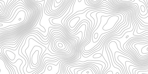 Fototapeta premium Abstract Detailed Topographic Map Pattern with Gray Contour Lines and Flowing Elevation Curves, Minimal Terrain Texture for Modern Graphic and Cartography Design.