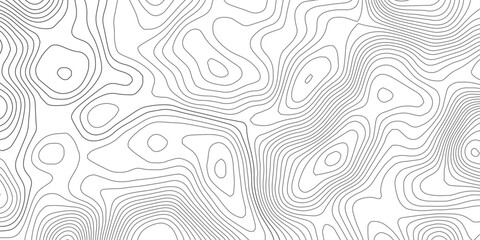 Obraz premium Detailed Abstract Topographic Map Contour Lines Background with Flowing Organic Elevation Curves, Minimal Gray Terrain Texture for Modern Cartography and Graphic Design.