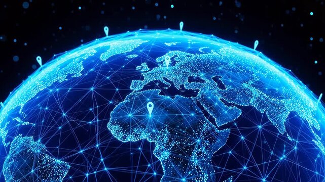 Global network connection on Earth
