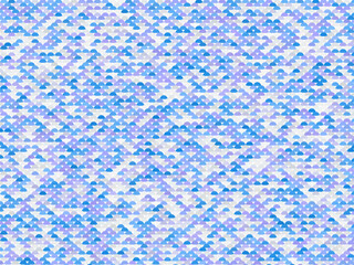 Decorative Semicircle Scale Pattern Trendy Fashion Texture © iushakovsky