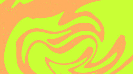 Obraz premium Abstract Liquid Background in Vintage 70s Orange and Lime Green Style Featuring Seamless Groovy Pattern for Mid Century Retro Design