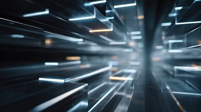 Visual Representation of an Open Knowledge System Featuring an Expanding Grid of Panels With a Soft Glow, Captured With a 70mm Lens and F2.8 Aperture