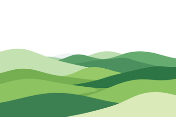 Obraz premium vector illustration of a green field