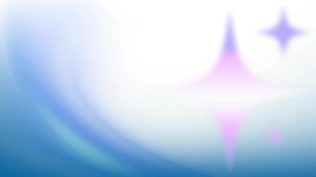 Abstract blue background with soft waves, glowing light, and star-like patterns creating a smooth, bright, and dreamy design wallpaper