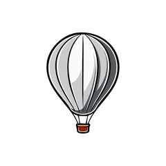 Naklejka premium Hot Air Balloon Illustration Simple Design.