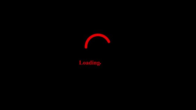 Progress loading bar UI indicator. animation with optional luma matte. Alpha Luma Matte included. 4k video