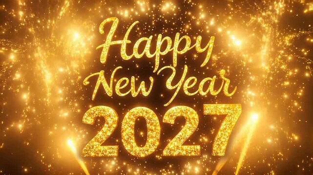 Happy New Year 2027 fireworks