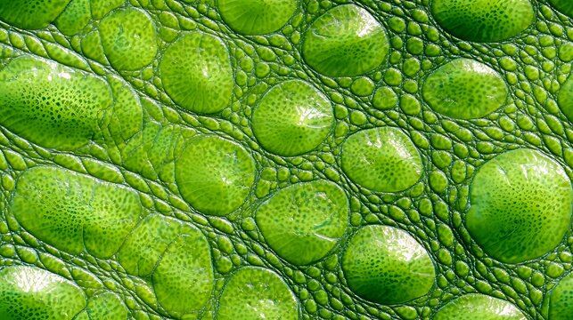 Vibrant green reptile skin texture with detailed scales and natural patterns for backgrounds, textures, and design projects.