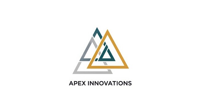 Apex Innovations company logo with triangular design