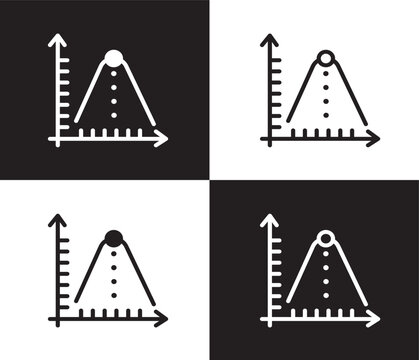 ballistic icon. Outline and filled ballistic, explosive icon from education collection. Thin line and Solid vectors isolated on black, white background. Editable ballistic symbol