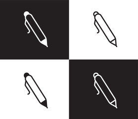 Obraz premium ink pen icon. Outline and filled ink pen icon from tools and utensils collection. Outline vector. Editable ink pen symbol