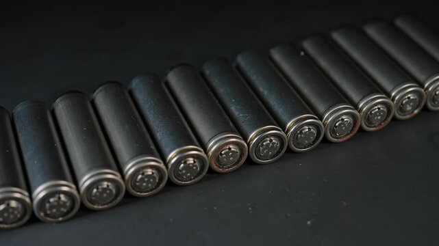 Sorting used batteries for recycling and reuse. Environmental protection and conservation. Safety and sustainability of electronic waste recycling process. AA silver batteries prepared for disposing