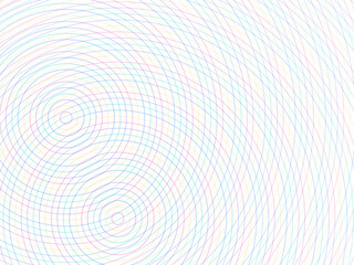 Naklejka premium Abstract Concentric Rings Colorful Expanding Circles Design