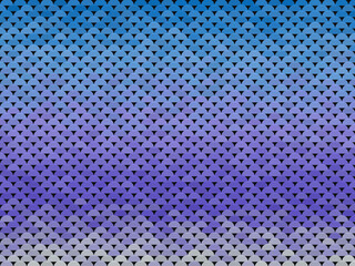 Overlapping Scale Pattern Bold Geometric Repeat Wallpaper © iushakovsky