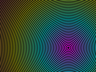 Fototapeta premium Abstract Concentric Rings Colorful Expanding Circles Design