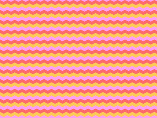 Fototapeta premium Abstract Zigzag Bands Colorful Trendy Backdrop Template
