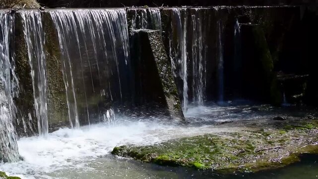 Further upstream, a Dam in Northern Utah lets out water to create this creek, which is also controlled.